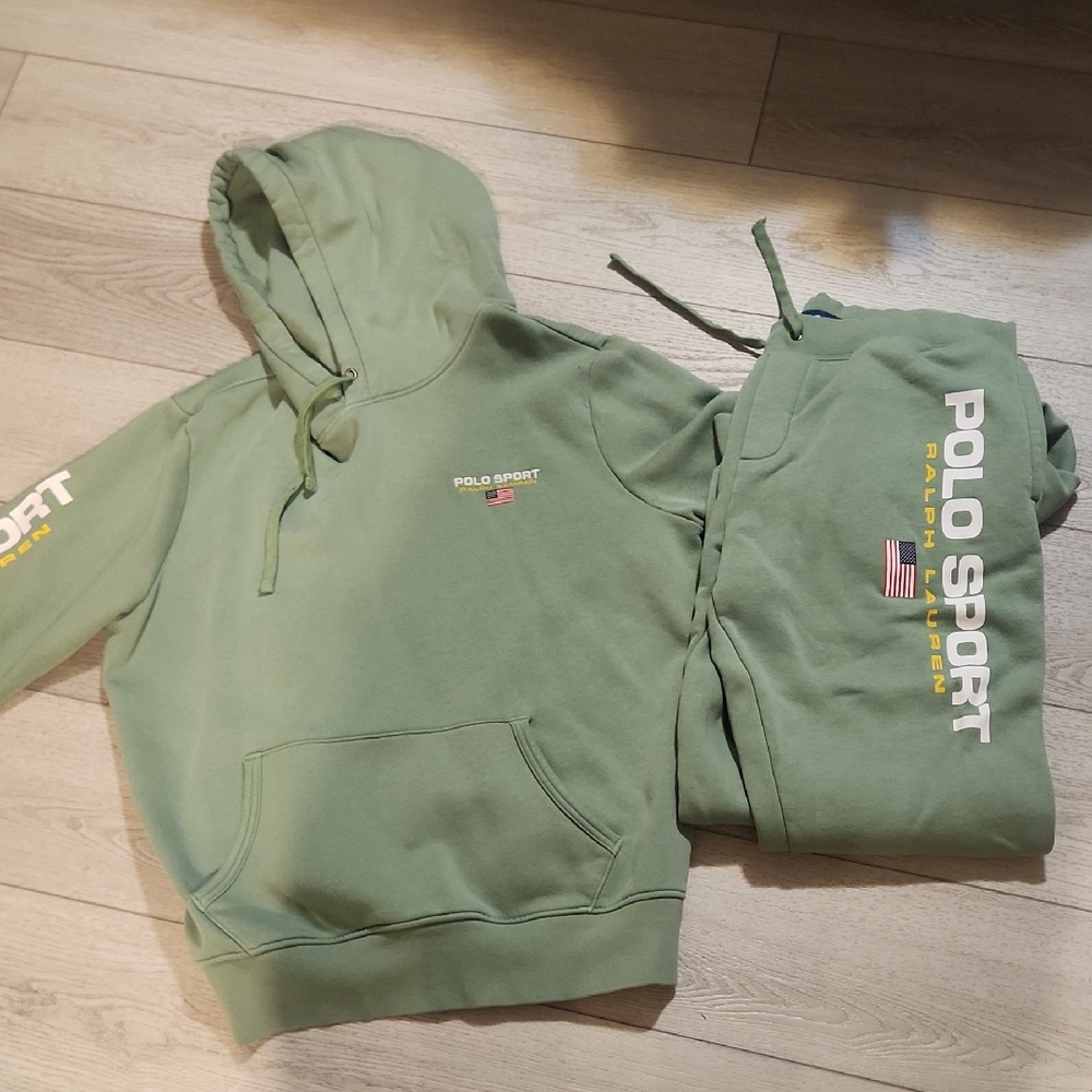 Ralph Lauren Polo Sport Sage Green Hoodie and Joggers